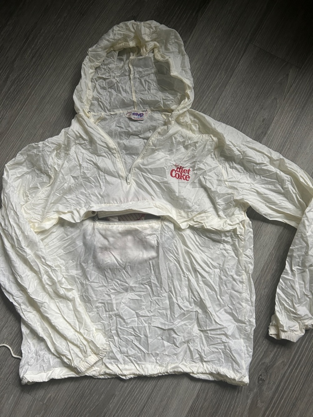 Vintage 80s MVP Collectible Diet Coke Women’s Packable Windbreaker Jacket